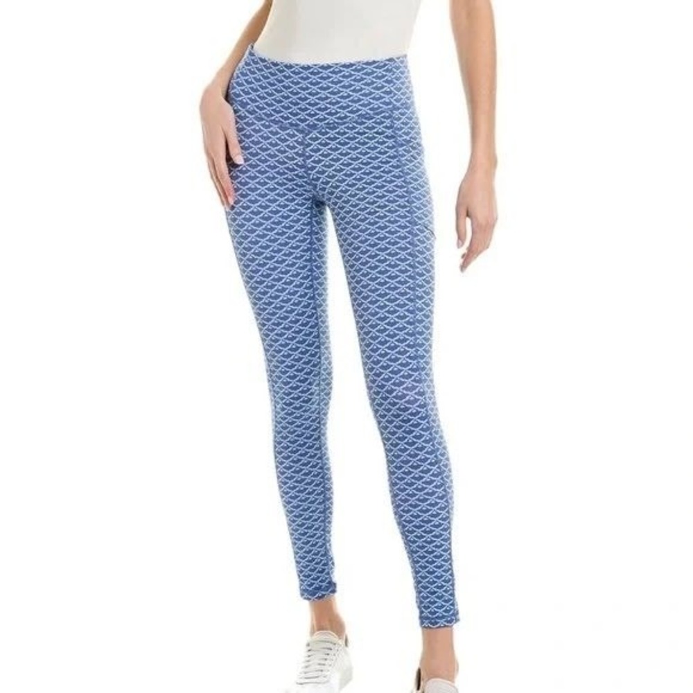 J McLaughlin Rhonda Leggings‎ Catalina Blue Cloud Geo Size XS